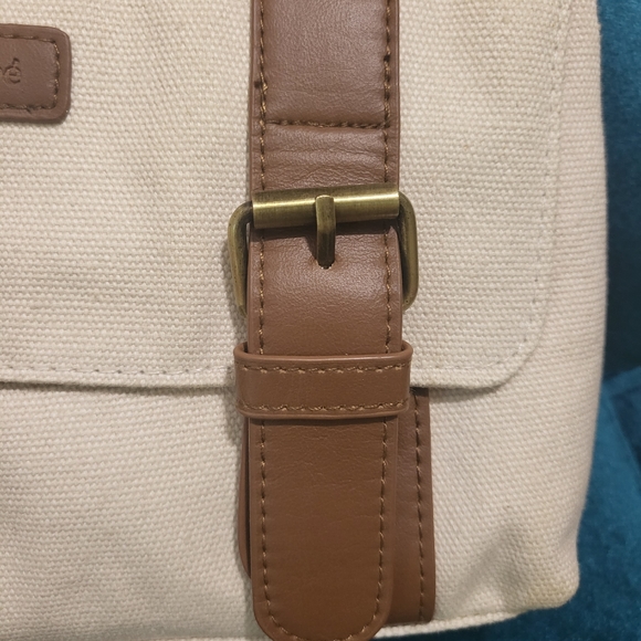 CHLOE beige cotton clutch - Picture 3 of 10